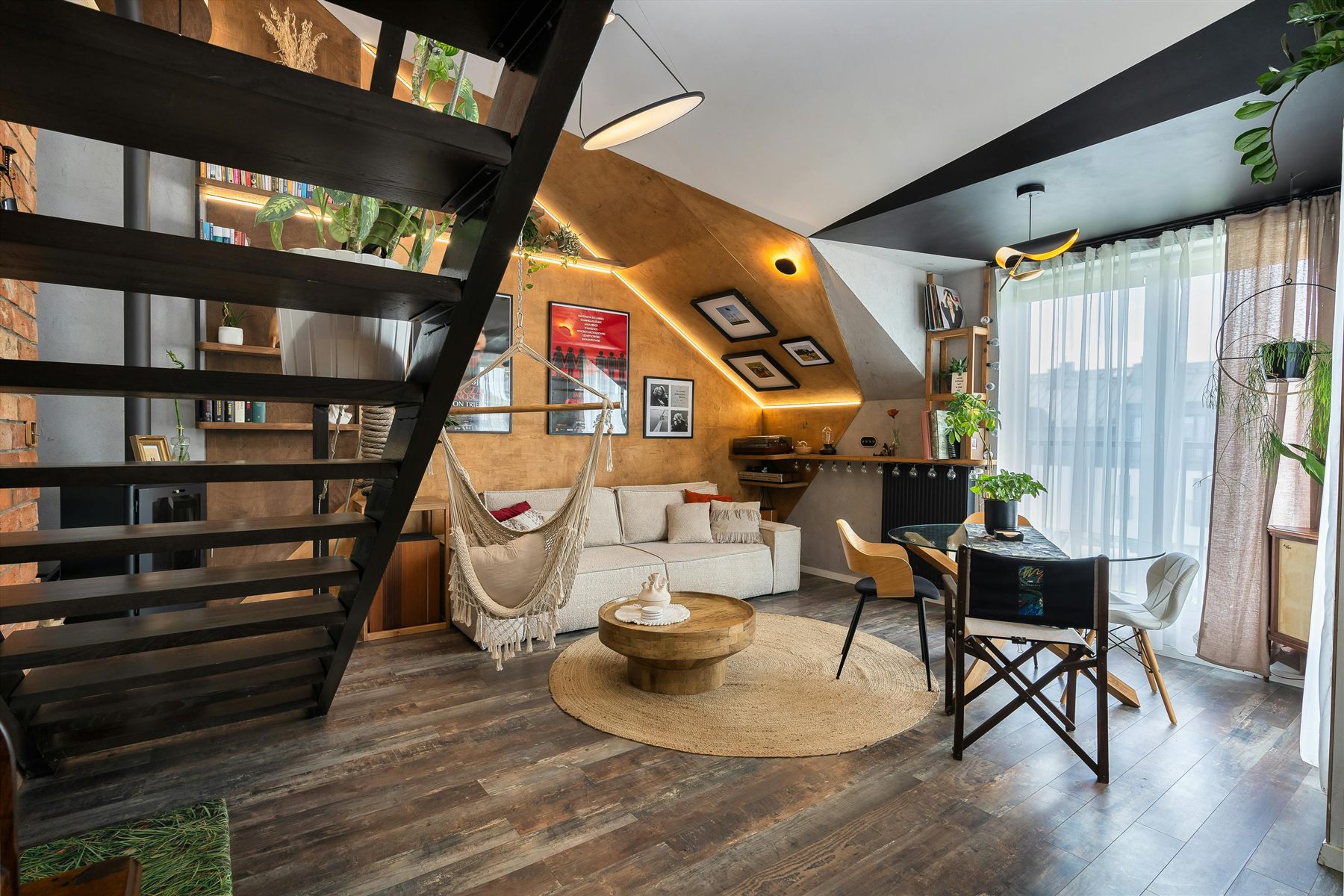 Open-plan home with clear sightlines, softer styling, and room zones that still feel readable